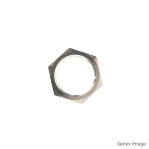 CMP 20LN5 Cable Gland Locknut, Nickel Plated Brass, M20 Thread Size, 24mm Across Flats, 1.5mm Pitch, Standard Duty, 1 Box Qty, Brass Finish