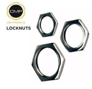 CMP 25LN5 Locknut Nickel Plated Brass (NPB) M25x 3.2mm Nominal Thickness
