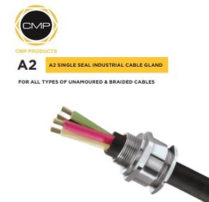 CMP 32A21RA5/A, Gland Industrial Unarmoured & Braided when terminated inside enclosure, Single Seal A2 Series Nickel Plated Brass (NPB) (17.0-26.3) Cable OD M32 x 10mm Thread length c/w Sealing Was...