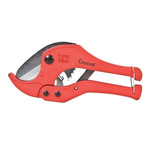 Crescent CCC42 PVC Conduit Cutter, Cuts Up to 42mm O/D, Supplied with Flat Bed Attachment For Cutting Duct, Orange