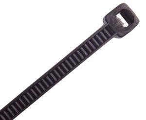 Cabac CT430BK, Cable Tie Black Nylon Halogen Free UV 4.8mm (W) 370mm (L) Pack of 100