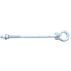 EDS EB450 Galvanised Eye Bolt with Earth Tag, 16mm x 450mm