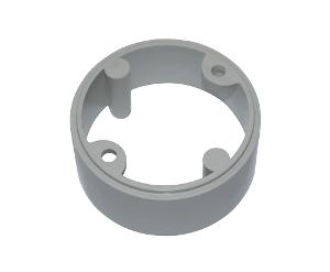 Cabac Tripac EXTN Conduit Junction Box Extension Ring, Round, 25mm, PVC, Grey