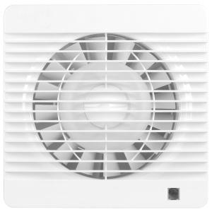 Fantech EDM-200C EDM Series Exhaust Fan, Wall/Ceiling Mount, Backdraft Shuttered, 125mm, 240V 0.13A, 187mm x 187mm x 109mm, White