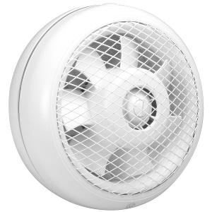 Fantech HCM-225N HCM Series Exhaust Fan, Wall/Window Mount, Air Operated Shutters, IPX4, 225mm, 240V 0.15A, 298mm O/D, White