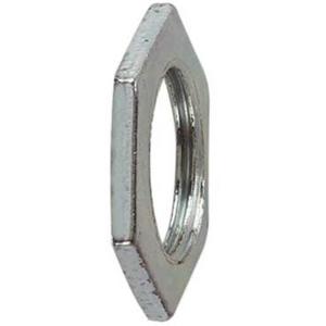 Flexicon B-M25 Metal Locknut, Nickel Plated Brass, 25mm, M25x1.5