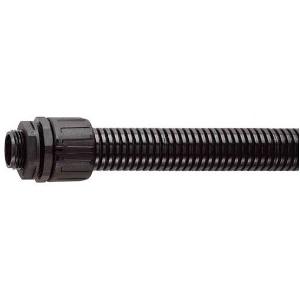 Flexicon FPAS-CP25B Contractor Pack Flexible Conduit, Nylon, 25mm, 10m Length, Oil & Solvent Resistant, -40 to 120°C, IP66, Black