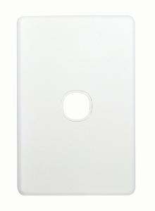 Trader FLSWPV1G Flat Switch Plate Vertical 1 Gang (Less Mech)