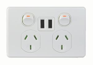 Trader PUPP2USB2G PUMAUSB Fully Integrated Dual USB Charger Power Point