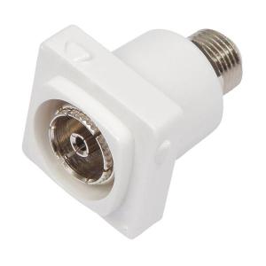 Legrand 1310FSWE F Connector, Male-Female, High Specification for RG6/RG59, HPM TV Mechanism, Fits Excel/Standard Range,H63 White