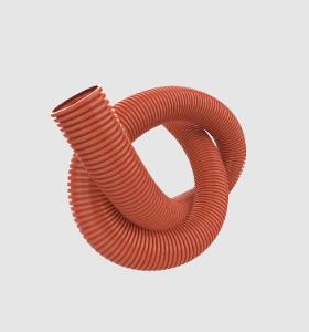 HP Profiles HPPCH4010 HD Corrugated Conduit, PVC, 40mm x 10m, Heavy Duty, UV Stabilised, 1250N Strength, Orange