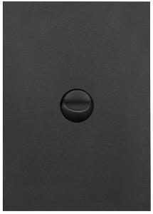 Hager WBQSV1-MB Finesse Series Switch, Rocker Type, Single Pole, Flush, 1 Gang, Vertical, 250V 16AX, 1 or 2 Way, Matt Black