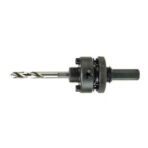 Klein Tools 31910AU Arbor, Dual Arbor for A1  and  A2 Holesaw, Steel, 250mm Length, 14-210mm Compatibility, 0.3kg, Metric, Black