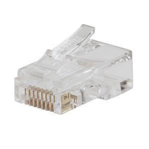 Klein A-VDV826-703 Pass-Thru™ Data Plug, RJ45 8P8C Solid or Stranded UTP, Modular RJ plug for cat6 Unshielded data applications, 50 Pack