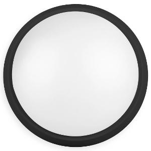 Mercator 9312699151484 Fletcher II Round LED Bunker Light, 10W, IP65, 900lm, 240V, 214mm Diameter, CCT Switch 3000K/4000K/6500K, Black & White Finish