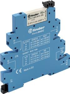 NHP 391124VACDC Master Basic Relay, 1 C/O Contact, 24V ac/dc Coil, 6A, 87mm x 90.7mm x 6.2mm