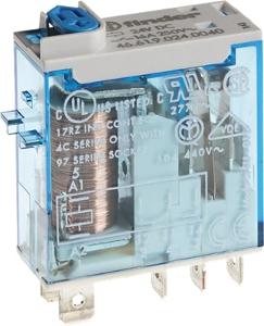 NHP 4661007412VDC Miniature Industrial Relay, 1 C/O Contacts, 12Vdc Coil, 16A, 29mm x 32.8mm x 12.4mm, With PB+LED+MI