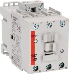 NHP CA74300240VAC CA7 Series Contactor, 3 Pole, 240Vac, 22KW, 43A AC3, Screw Terminals, Din Rail Mount, 81mm x 86mm x 45mm