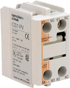 NHP CS7PV11 CA7 Series Auxiliary Contact Block, Top Mount, 1N/O 1 N/C, Suit CA7 and CS7