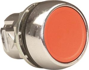 NHP D7MF4 D7M Series Pushbutton Operator, Head Only, Spring Return, Flush, IP65, 22.5mm Cut Out, Metal, Red Insert