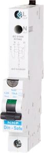 NHP DSRCBH1630A Din-Safe Series RCBO, DIN-T, Type A, C Curve, 1 Pole, 1P+N, 240V, 16A, 30mA, 10KA, Din Rail Mount, 1 Module, Long Body