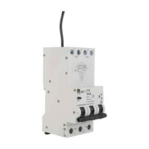NHP DSRCBT2030A Din-Safe Series RCBO, DIN-T, Type A, C Curve, 3 Pole, 3P+N, 415V, 20A, 30mA, 10KA, Din Rail Mount, 3 Module
