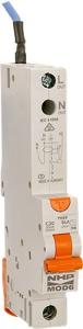 NHP MOD6RCBO12530AL Mod6 Series RCBO, Type A, C Curve, 1 Pole, 1P+N, 240V, 25A, 30mA, 6KA, Din Rail Mount, 1 Module, Long Body