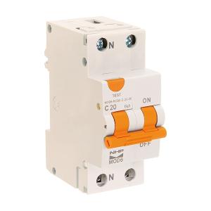 NHP MOD6RCBO21030A MOD6 RCD, 1P Plus N, 10A, 6kA Breaking Capacity, C Curve, DIN Rail Mount, 30mA, Compact 36mm, IP20, White