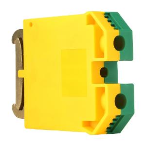 NHP V7WG35 Sprecher and Schuh V7 Screw Connection Earth Terminal 35mm 1 Level 2 Conductor Entries Green Yellow