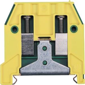 NHP V7WG6 V7 Series Earth Terminal, Din Rail Mount, 41A, Suit 6mm Cable, Green/Yellow
