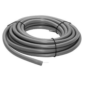 Trademate FC50GR10 Conduit Flexible PVC Grey UV Protection AS2055 50mm diameter x 10M length c/w 0.7mm Galvanised Draw Wire