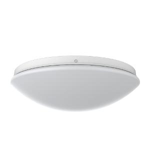 Haneco PURO25W400REM Puro G2 LED Oyster Fitting, With Emergency, IP20, Surface Mount, 25W, 3000/4000/5000K, 2140/2420/2330 Lumens, Metal Base, Acrylic Diffuser, Non Dimmable, 400mm Diam x 121mm, White
