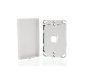 Ravelo S1P Grid Plate & Cover, Switch Plate, 1 Gang, Less Mech, Flush, Vertical/Horizontal, Gloss White
