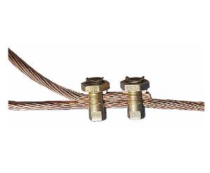 Cabac SBC25 Split Bolt Connector, Stanger Line Clamp, 50mm-70mm Cable, Brass, Used for Tapping or Joining Hard Drawn Copper Conductors or Insulated Copper Conductors