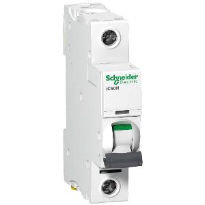 Schneider A9F54125 Acti9 Series Miniature Circuit Breaker, MCB, 1 Pole, 25A, 240V, C Curve, 10KA, Din Rail Mount, 1 Module, IC60H