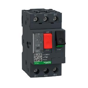 Schneider GV2ME16 TeSys Deca Series Motor Circuit Breaker, Thermal Magnetic, Screw Clamp Terminals, 415V, 3 Pole, 9A-14A, Din Rail Mount