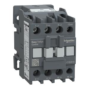 Schneider Electric LC1E2510N5 Contactor,Easy TeSys Control,LC1E,3P(3NO),AC-3,<=440V,25A,415V AC coil,50Hz,1NO auxiliary contact
