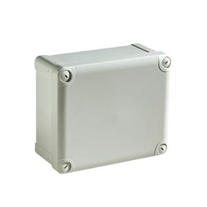 Schneider NSYTBS775 Thalassa TBS Series Enclosure, Adaptable Box, IP66, IK07, 74mm x 74mm x 54mm, ABS, Grey RAL7035, With Grey Lid