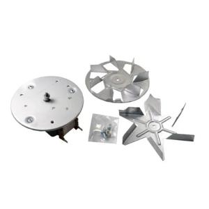 Stokes 9683 Oven Fan Forced Motor Assembly, 1200RPM, Includes 2 Blades, Shield and Nut, Compatible with Chef Simpson Westinghouse, White