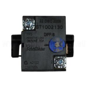 Stokes ST1002 Hot Water Thermostat, Surface Mount, Temperature Range 50-80degreesC, No Reset Feature, Metric, Black
