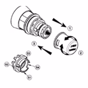 PRESTO 15SEC PUSH BUTTON TOP ASSEM #P01183