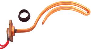 Tobin TC4800 Hot Water Heater Element, With Gasket, Copper, Bolt On, Sickle, 4800W