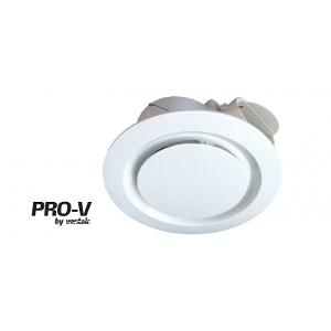 Ventair PVPX200WH Airbus 200 Exhaust Fan, Round, Ceiling Mount, 200mm, 100mm Duct, IPX4, 272mm O/D, 240mm Cut Out, 240V 30W, 175m3 Hour, White