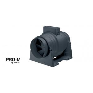 Ventair VMFIL200 Mixflow 200 Series Inline Fan, 200mm Duct, 2 Speed, with Plug and Lead, 130W, Black
