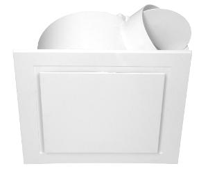 Ventair ABG250WH-SQ Airbus 250 Series Exhaust Fan Grille, Square, Suit PVPX225 or PVPX250 Airbus Modular, 326mm x 326mm, White