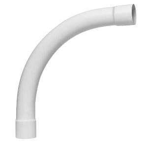 Vinidex 32570 Telstra Bend, Long Sweep, 305mm Radius, 20mm, 90 Degree, PVC, White, Telstra Code 73/271
