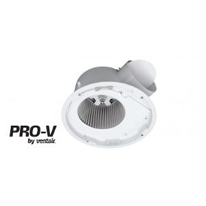 Ventair PVPX200 Airbus 200 Exhaust Fan, Round, Ceiling Mount, 200mm, 100mm Duct, IPX4, 272mm O/D, 240mm Cut Out, 240V 30W, 175m3 Hour, Black