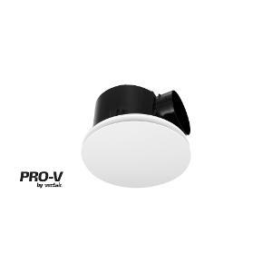 Ventair PVPXHF250RD Airbus HF 250 Exhaust Fan, Round, Ceiling Mount, 250mm, 150mm Duct, IPX4, 326mm O/D, 296mm Cut Out, 240V 50W, 378m3 Hour, White