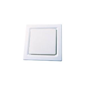 Ventair OVAWUSQ Ovation 200 Series Exhaust Fan, Ceiling Mount, Square, 200mm, 270mm x 270mm, 240mm Cut Out, 125mm Duct, 240V 45W, 270m3 Hour, White