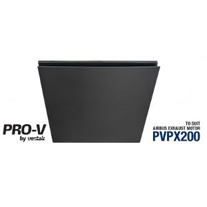 Ventair ABGHF200MB-SQ Airbus 200 Exhaust Fan Grille, Square High Airflow Fascia, Suit PVPX200 Airbus Modular, 272mm x 272mm, Black
